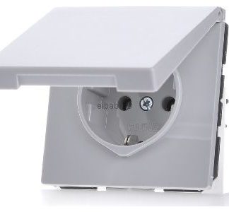 Розетка Schuko 16A 250V с откидной крышкой - Электрическая розетка LS 1520 KL LG