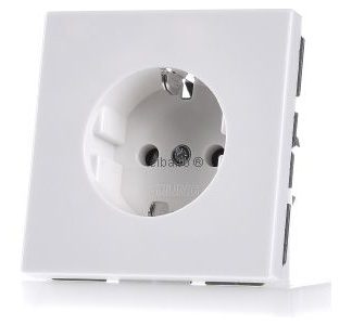 Розетка Schuko альпийского цвета - электрическая розетка LS 1520 N WW