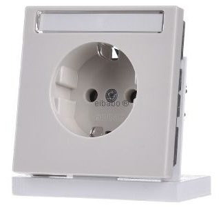 Розетка Schuko 16A 250V с контактной площадкой для записи - Электрическая розетка LS 1520 NA