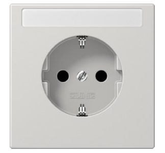 Розетка SCHUKO 16A 250V с защитным контактом, серая, LS 1520 NNA LG