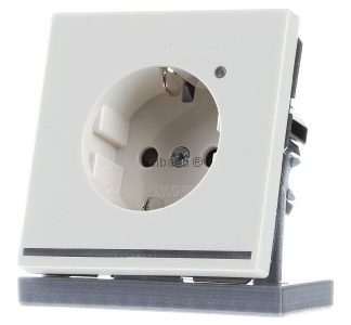 Розетка SCHUKO 16A 250V для светодиодной ориентирующей лампы WS - Электрическая розетка LS 1520-O LNW