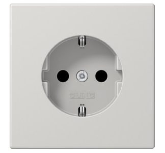 Розетка SCHUKO 16A 250V, светло-серая - Розетка (LS 1521 LG)