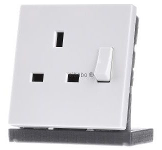 Розетка с выключателем AWS 13A 250V 2-полюсная uE - Электрическая розетка LS 3171 WW