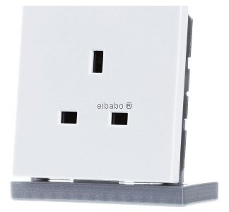 Розетка 13А 250В, альпийский белый - Розетка (LS 3521 WW)
