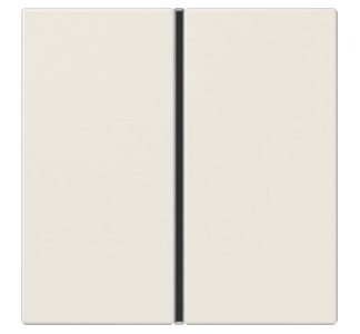 Полный комплект однопозиционного белого ключа - накладка на переключатель кремово-белого цвета LS 401...