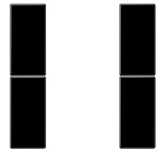 Комплект ключей, 2 шт. в сборе - накладка на переключатель, черная, LS 502 TSA SW