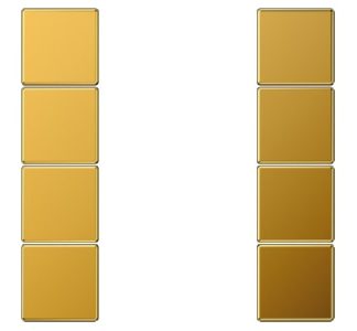 Комплект ключей, 4-позиционный, в сборе - накладка для позолоченного переключателя LS 504 TSA GGO