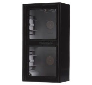 AP Cap Double Black Molded Frame - Surface Mount Housing 2-Fold Black LS 582 A SW