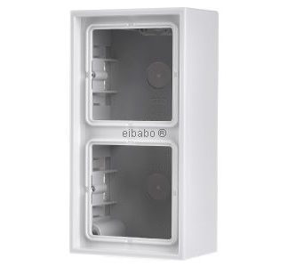 Корпус AP с двойной рамкой альпийского белого цвета, 2-секционный, белый, LS 582 A WW