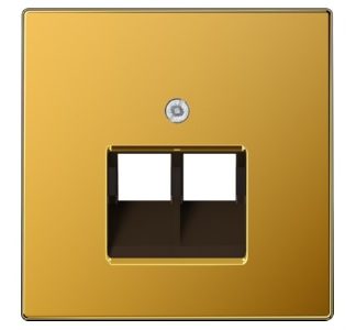 Крышка Go24Karat для розетки IAE/UAE - паспортная табличка ОАЭ/IAE (ISDN) LS 969-2 UA GGO