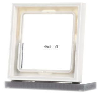 Рамка 1x белая горизонтальная/вертикальная - Рамка 1x кремово-белая LS 981 W