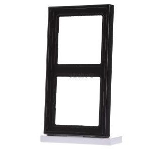 Рамка 2x черная горизонтальная/вертикальная - Рамка 2x черная LS 982 SW