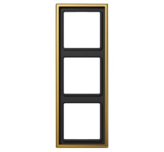 Тройная рамка go24Karat горизонтальная/вертикальная - Тройная рамка LS 983 золотая GGO