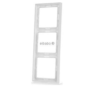 Рамка 3x белая горизонтальная/вертикальная - Рамка 3x кремово-белая LS 983 W