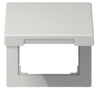 Откидная крышка с защитной пленкой 50x50 мм - Однорамочный серый LS 990 BFKL LG