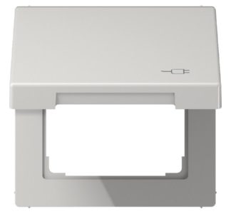 Откидная крышка с защитной пленкой 50x50 мм - Однорамочный серый LS 990 BFKL SOC LG