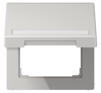 Откидная крышка с защитной пленкой 50x50 мм - Однорамочный серый LS 990 BFNAKL LG