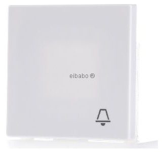 Накладка на переключатель/кнопку KLINGEL в альпийском белом цвете с кнопкой - белая накладка на переключатель/кнопку LS...