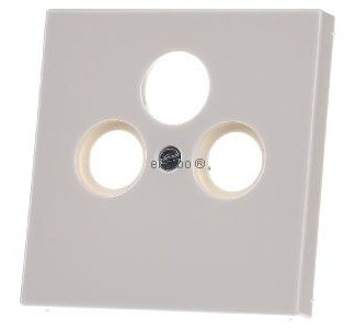 Белая крышка для разъема спутникового телевидения - SAT LS 990 SAT plate