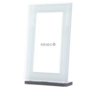 Рамка 2х м белая горизонтальная/вертикальная - Рамка 2-створчатая LSP 982 GLAS