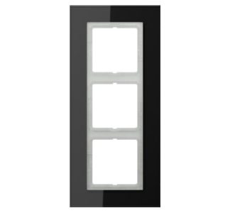 Рамка для стекла 3x черная горизонтальная/вертикальная - Рамка 3x черная LSP 983 GL SW
