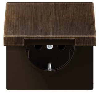 Розетка Schuko 16A 250V с откидной крышкой - электрическая розетка ME 1520 KL AT
