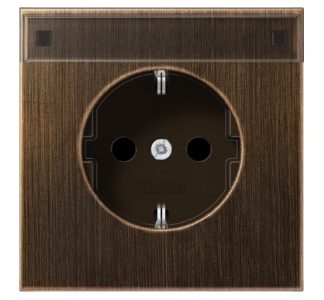 Розетка Schuko 16A 250V с контактной площадкой для записи - электрическая розетка ME 1520 NA AT