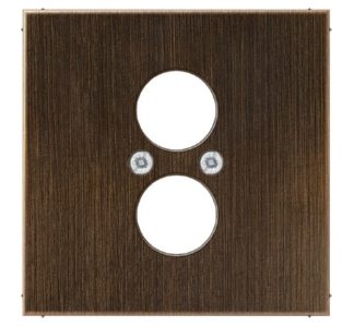 Латунная/античная крышка для 2 маленьких разъемов — для подключения панельного громкоговорителя ME 2962-2 AT.