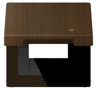 USB-зарядное устройство Icon с откидной крышкой и латунной рамкой, модель ME 2990 KL USB AT.
