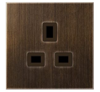 Антикварная латунная розетка - штепсельная розетка ME 3521 AT