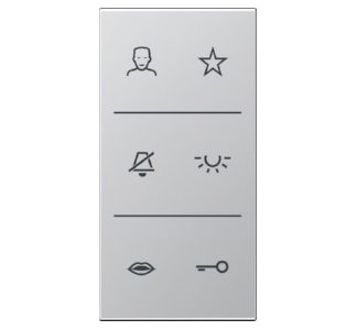 Символы оформления крышки видеокарты - Накладка для наружной станции SI V6 AL DC