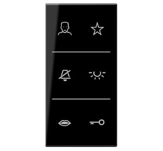 Разработайте обложку для видеосимволов Bruchs - Door Station Cover Black SI V6 LS DC SW