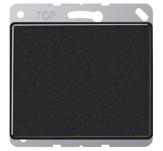 Черная торцевая заглушка в комплекте с кольцом-держателем - Крышка для заглушки Blind black SL 561 B SW