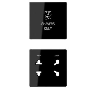 2-позиционная крышка серии A, черная - Крышка для переключателя черного цвета SO A 7522 BF SW PL