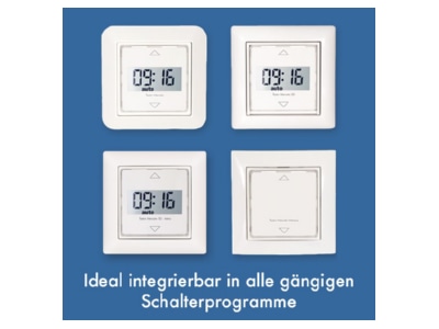 Управление рулонными шторами с помощью ЖК-дисплея с ежедневной программой + память/случайный выбор - Tastor Mercato rws roll blinds control
