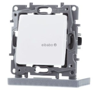 Ультрабелая кнопка Niloe 6A 664505