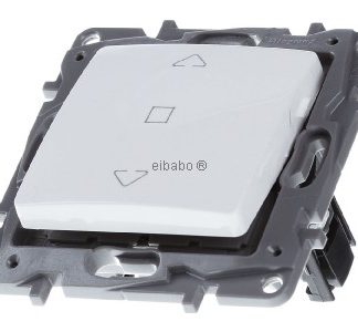 Переключатель для рулонных штор Niloe Ultra White, в разложенном виде - однополюсный переключатель для рулонных штор, белый 664511