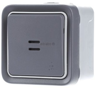 Кнопка 1 шт., серый, с нормально разомкнутым контактом, AP, 10A, 250V, IP55 - Кнопка 1 с нормально разомкнутым контактом (NO), серая, 69722