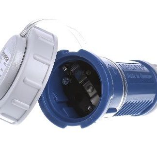 Разъем Schuko 16A, 2p+E, 230V, синий DWD - Пластиковый соединитель Schuko, синий 10833