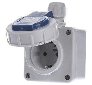Розетка Schuko 16A, 2p+E, 230V, bl - Электрическая розетка 10863
