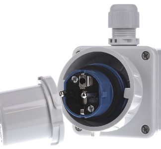 Настенная вилка Schuko 16A, 2p+E, 230V - Подключение с защитным контактом для устройств 10864