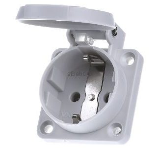 Удлинительная розетка Schuko 16A, 2p+E, 230V, большая - Розетка, устанавливаемая на оборудование 11030