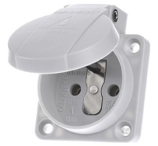 Накладная розетка Schuko 16A2p+E 230V GR - Розетка с установленным оборудованием 11110