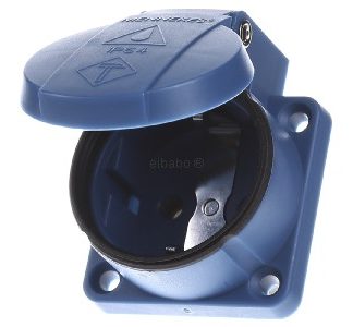 Накладная розетка Schuko 16 А, 2p+E, 230 В, IP54 - Панельная розетка с разъемом 11311