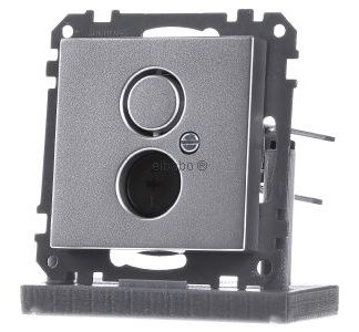 Разъем с алюминиевой вставкой для динамика - Базовый элемент с центральной крышкой 297460