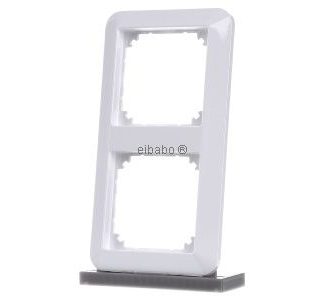 Рамка 2x aws/gl горизонтальная/вертикальная - Двустворчатая рамка белого цвета 389225