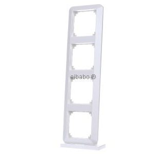 Рамка 4x полярно-белый/глянцевый горизонтальный/вертикальный - Рамка 4-белый белый 389419