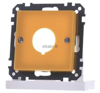 Желтая центральная пластина для аварийного выключателя - базовый элемент с центральной крышкой 393803