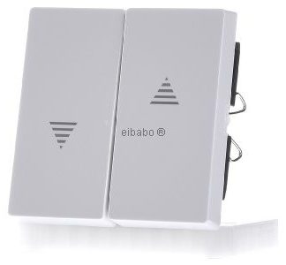 Накладка на выключатели/кнопки Alpine белого/глянцевого цвета - накладка на жалюзи белого цвета 43...