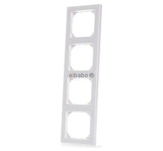 Рамка 4x белый горизонтальный/вертикальный - Рамка 4-белый белый 462419